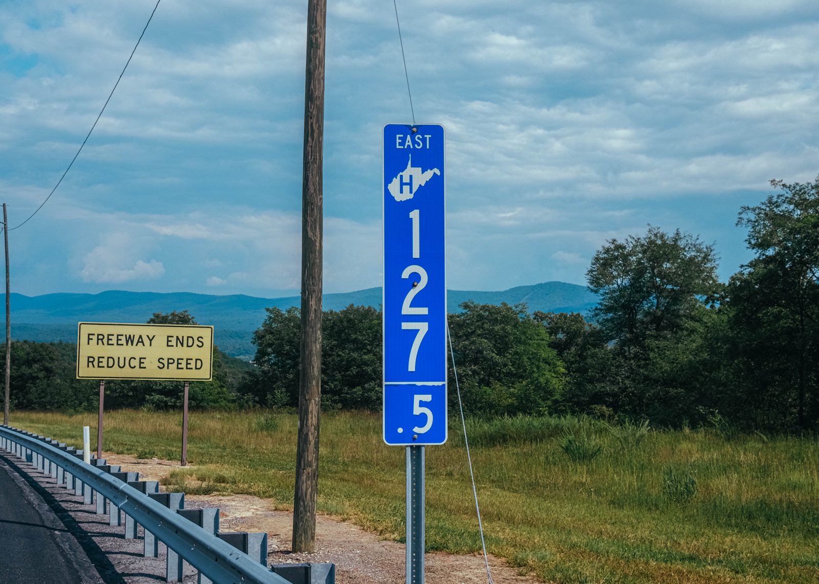 End of Corridor H near Wardensville