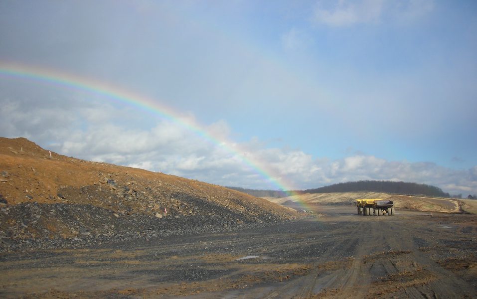 Moorefield to Forman segment of Corridor H construction